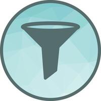 Funnel Low Poly Background Icon vector