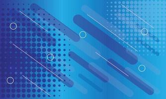 Abstract Shape Background with Halftone Effect in Blue Color vector