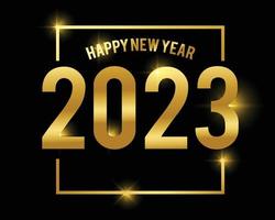 Happy new year 2023 background Free Vector