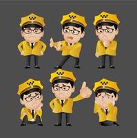 People Set - Profession - Taxi Driver vector