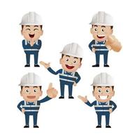 People Set - Profession - Worker. builder vector