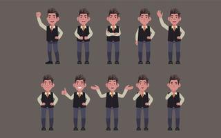 Flat set - people with different emotion vector