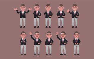 Flat set - people with different emotion vector