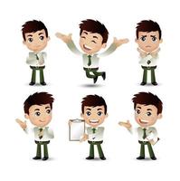 People with different poses vector