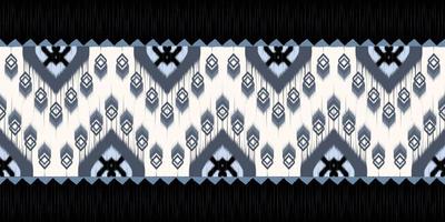 Ikat paisley. Geometric ethnic pattern oriental African American Pakistan,Asia,Aztec motif textile and bohemian.design for background, wallpaper,carpet print, fabric, batik,tile. Ikat pattern vector. vector
