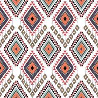 Geometric Ethnic pattern vector. African, American, Mexican, Western Aztec motif striped and bohemian pattern. designed for background,wallpaper,print, carpet,wrapping,tile,batik.vector illustratoin. vector