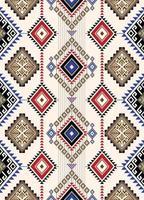 Geometric Ethnic pattern vector. African, American, Mexican, Western Aztec motif striped and bohemian pattern. designed for background,wallpaper,print, carpet,wrapping,tile,batik.vector illustratoin. vector