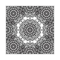 hand drawn indian ornament mandala on background style. vector