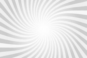 Sun rays background. White and gray radial swirl abstract comic pattern. Vector spiral explosion abstract lines backdrop