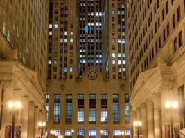 Chicago Board of Trade Building at Night in Chicago, USA, 2022 photo
