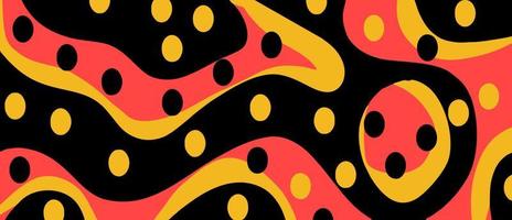 Abstract background with red, yellow and black colors vector