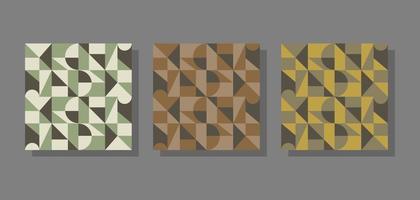 trendy geometric backgrounds set .seamless pattern vector illustration