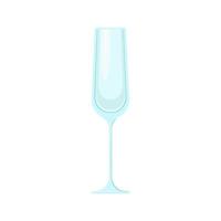 Empty glass for alcoholic drinks. Vector object on a white background, Isolate