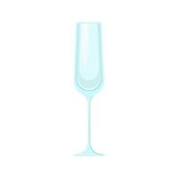 Empty glass for alcoholic drinks. Vector object on a white background, Isolate