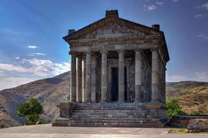 Temple of Garni, an Ionic Pagan temple located in the village of Garni, Armenia. It is the best-known structure and symbol of pre-Christian Armenia. photo