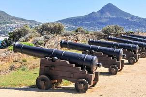 Cannons along Chapmans Peak, Cape Town, South Africa photo