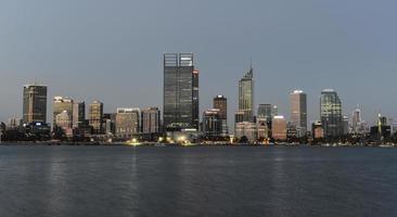 Perth Skyline reflected in the Swan River photo