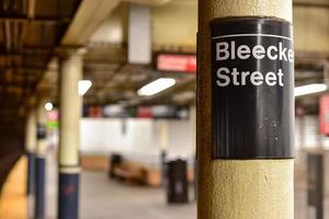 Bleecker Street Subway Station - New York City, USA, 2022 photo