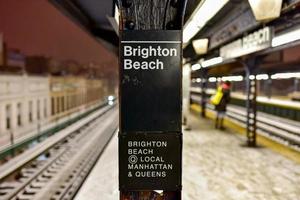 Brighton Beach Subway Station, New York, USA, 2022 photo