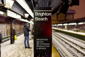 Brighton Beach Subway Station, New York, USA, 2022 photo