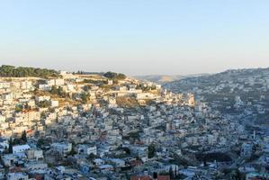 vista del monte de los olivos, jerusalén foto