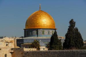 cúpula de la roca en jerusalén, israel foto