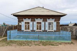 Traditional Russian Wooden House photo