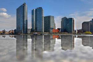 New York City - April 13, 2019 -  View of the Midtown East in Manhattan from Roosevelt Island in New York City. photo