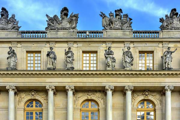 The famous Palace of Versailles in France.