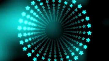 Abstract background with neon stars animation. Seamless loop. video