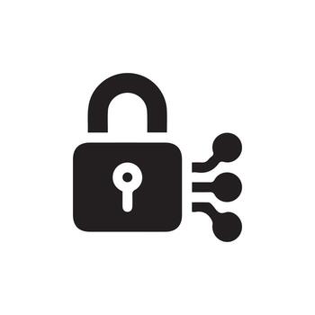Protection and Security Vector Line Icons. Business Data Protection Technology, Cyber Security, and Computer Network Protection. Editable.