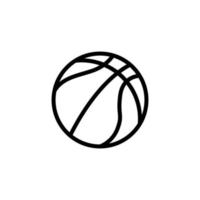 plantilla de vector de diseño de icono de baloncesto