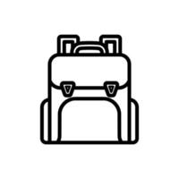 Diseño de ilustración de vector de icono de escuela de bolsa