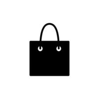 plantilla de vector de diseño de icono de bolsa de compras