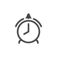 plantilla de vector de diseño de icono de reloj de alarma