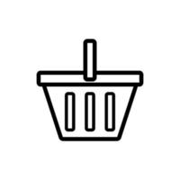 basket store icon design vector template