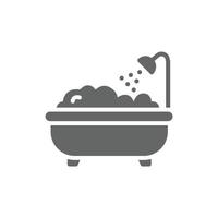 bathtub icon design vector template