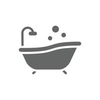 bathtub icon design vector template