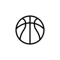 plantilla de vector de diseño de icono de baloncesto