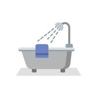 plantilla de vector de diseño de icono de bañera