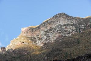 View of path between Cusco and Machu Picchu, Peru photo