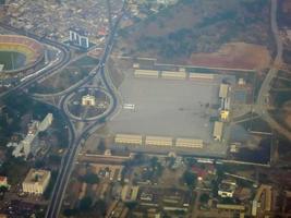 vista aérea de la plaza de la independencia - accra, ghana foto