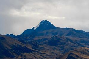 vista a lo largo de la carretera cusco-puno, perú foto