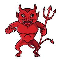 Big Red Devil Vector Illustration