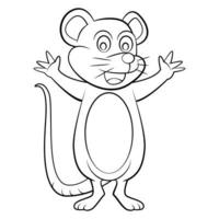 Mouse Cartoon Sketch vector