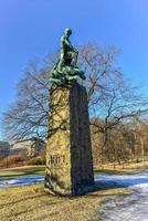 Vigeland Niels Henrik Abel Monument in in the south-east corner of Slottsparken, since then called Abelhaugen in Oslo, Norway. photo
