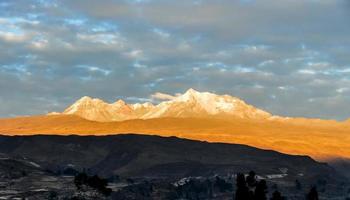 Sunrise over Yanque, Peru photo