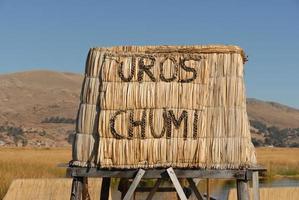 Scenery around Lake Titicaca, Peru photo