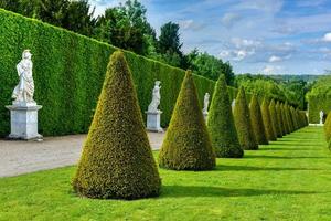 Gardens of the famous Palace of Versailles in France. photo
