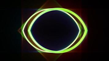 Neon Circles Electric Tunnel Lights photo